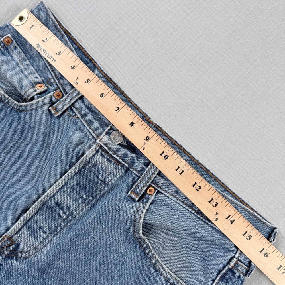 Levis 501 Jeans Mens 32x32 (31x31) Button Fly  Blue Denim Cowboy Rodeo Western - Picture 4 of 8